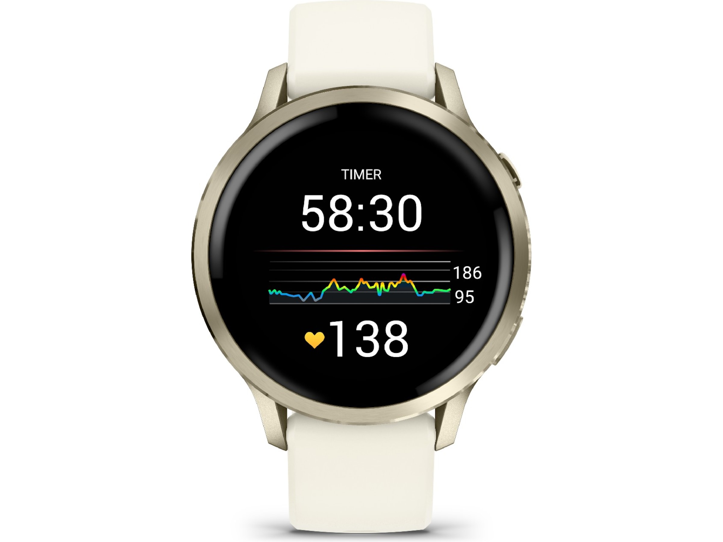 Garmin Venu 4 41mm GPS (lunar gold/bone) Smartklokker