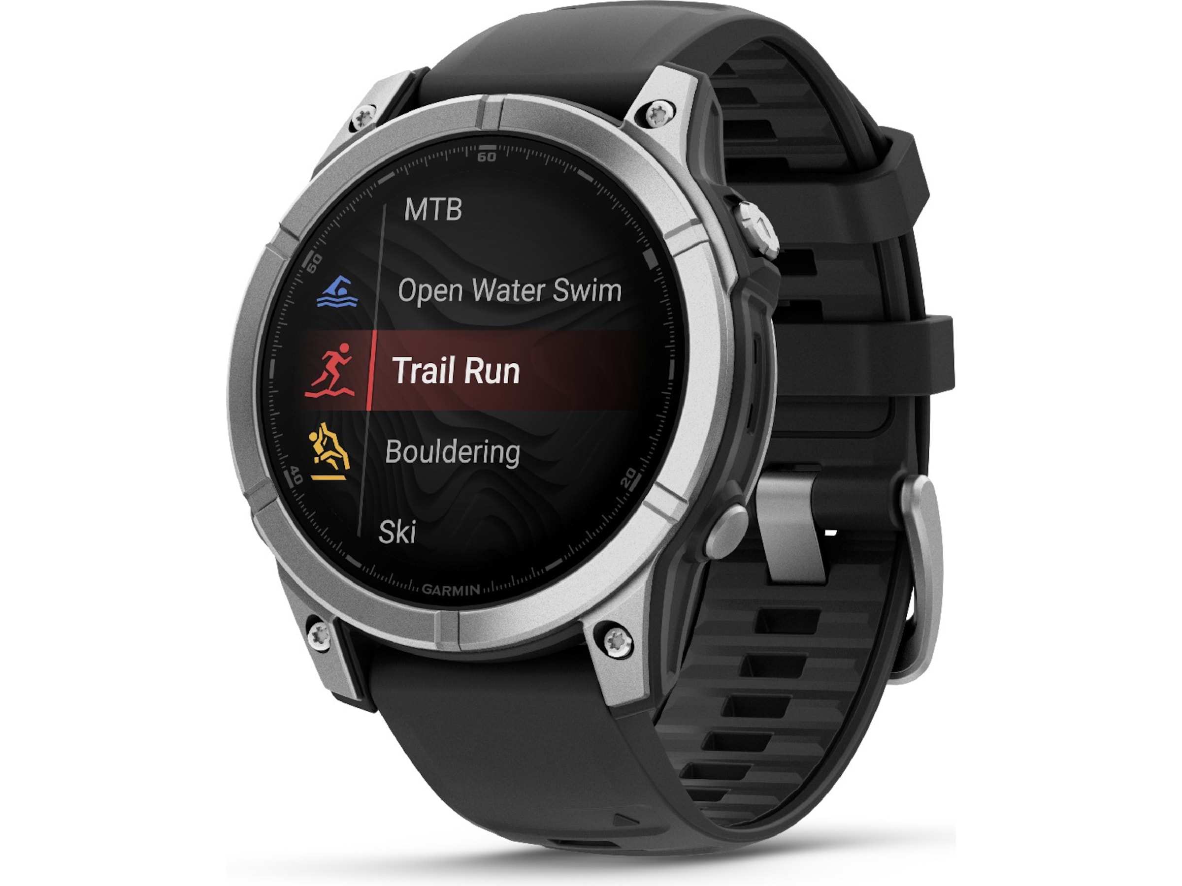 Garmin fenix E 47mm GPS (rustfritt stål/grafitt) -B-Grade Demo klokker