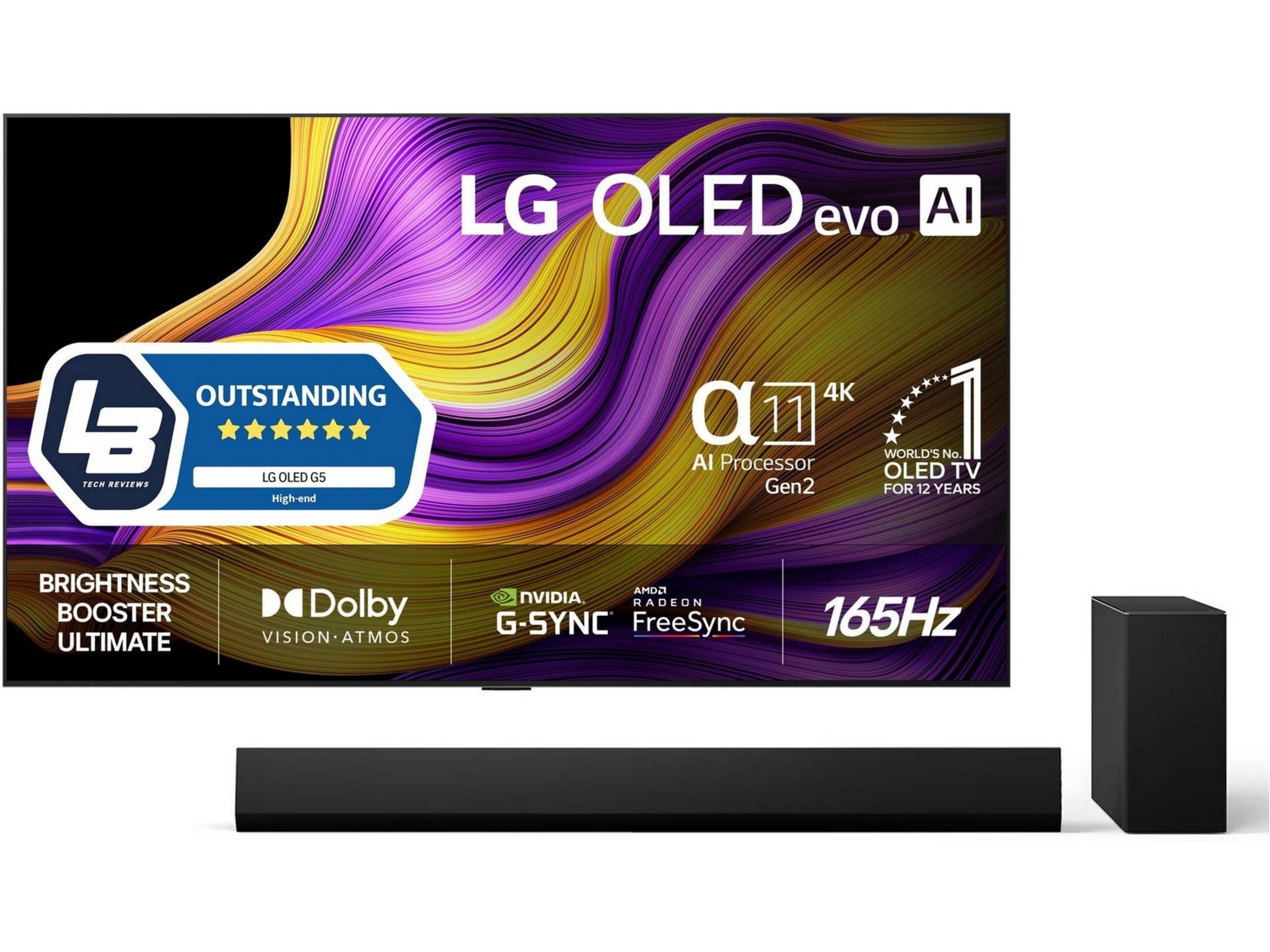 LG 55" G5 AI 4K OLED Smart-TV (2025) 50 - 59 tommer TV