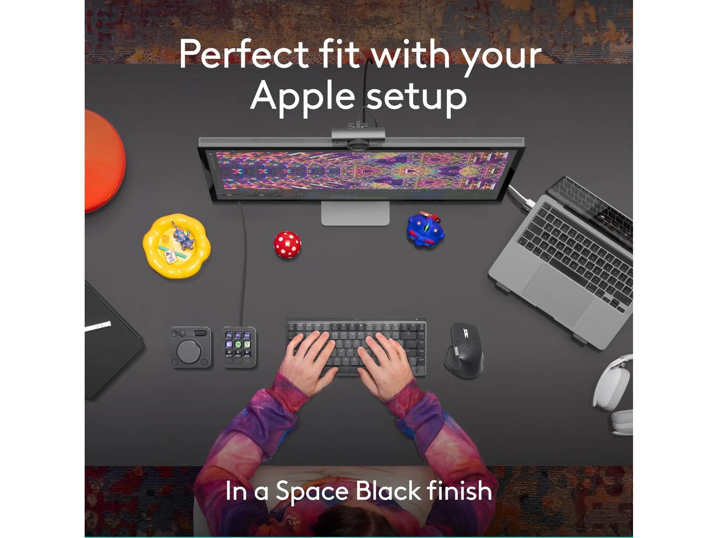 Logitech MX Master 4 for Mac Trådløs Ergonomisk Mus (space black) Mus