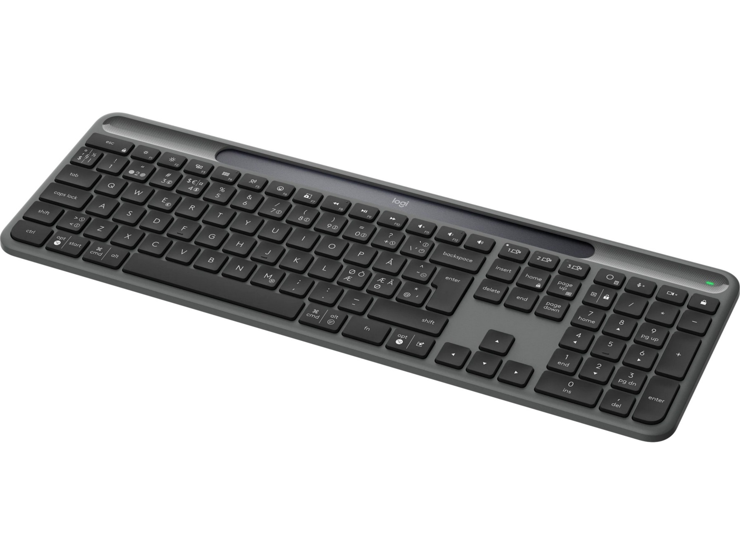 Logitech Signature Slim Solar+ Trådløst Tastatur K980 (grafittgrå) Tastatur
