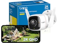 TP-Link Tapo C320WS 2K WiFi Utendørs kamera (hvit) Overvåkningskameraer