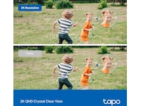 TP-Link Tapo C320WS 2K WiFi Utendørs kamera (hvit) Overvåkningskameraer
