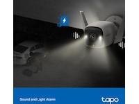 TP-Link Tapo C320WS 2K WiFi Utendørs kamera (hvit) Overvåkningskameraer