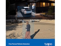 TP-Link Tapo C320WS 2K WiFi Utendørs kamera (hvit) Overvåkningskameraer