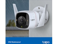 TP-Link Tapo C320WS 2K WiFi Utendørs kamera (hvit) Overvåkningskameraer