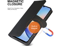 iiglo Galaxy A34 5G Lommebokdeksel (sort) Deksel til mobiltelefon