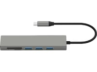 Andersson USB-C Hub (grå) Dockingstasjon & USB-HUB