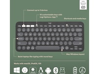 Pebble 2 Combo (sort) Mus & tastatur -kombipakker