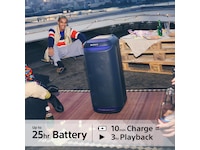 Sony SRS-XV800 Trådløs bærbar høyttaler (sort) Trådløs / Bluetooth-høyttaler