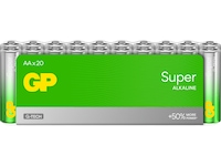 GP Super Alkaline AA/LR6 batteri, 20-pk Batterier til generell bruk