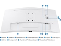 Samsung 34" Curved skjerm S34C650 (hvit) Skjermer