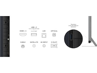 TCL 85" 85C855 QLED Pro 4K Google TV 144Hz Over 80 tommer TV