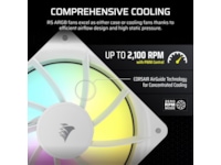 Corsair RS120 ARGB Vifte 3pk (hvit) Vifter