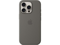 Apple iPhone 16 Pro Silikondeksel (steingrå) Deksel til mobiltelefon