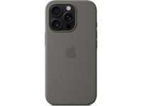 Apple iPhone 16 Pro Silikondeksel (steingrå) Deksel til mobiltelefon