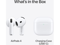 Apple AirPods 4 trådløse ørepropper, In-Ear (hvit) Ørepropper