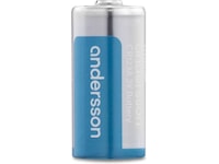 Andersson CR123A Lithium batteri 2-pk Batterier til generell bruk