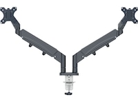Leitz Ergo Skjermarm dobbel, plassbesparende, 17”-32” flat/buet skjerm Bord og veggfeste