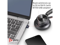Poly Voyager 4320-M MS USB-C Headset med ladestativ Hodesett, trådløse