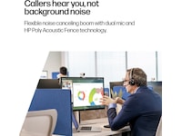 Poly Voyager 4320-M MS USB-C Headset med ladestativ Hodesett, trådløse