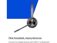 Poly Voyager 4320-M MS USB-C Headset med ladestativ Hodesett, trådløse
