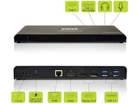 Port Design Docking Station Type C Office 3x4K 85W Dockingstasjon & USB-HUB