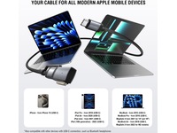 4smarts MagSafe 3 Adapter og USB-C kabel 2m (sort) USB-kabler