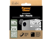 PanzerGlass iPhone 16e Hoops Linsebeskytter (gjennomsiktig) Skjermbeskyttelse