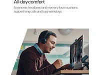 Poly Voyager Focus 2 MS USB-C Headset med ladestativ Hodesett, trådløse