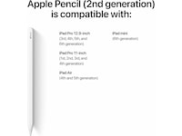 Apple Pencil (2. gen) (hvit) Tastatur og stylus