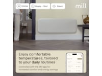 Mill Invisible Smart WiFi Gen 4 panelovn 1300W (hvit) Panelovner