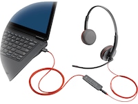 Poly Blackwire 3225 Stereo USB-C hodesett Hodesett, kablet