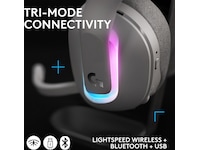 Logitech G522 Lightspeed Trådløst Gaming Headset (hvit) Gaming headset