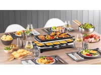 Tefal Raclette Inox & Design 10 panner sort RE458812 Andre kjøkkenapparater