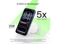 Belkin UltraCharge 25W Qi2 magnetisk ladeplate med støtteben Trådløs lader