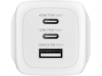 Belkin BoostCharge Pro GaN 70W vegglader + reiseadapter Mobilladere