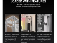 Corsair AIR 5400 RS-R ARGB Triple Chamber Mid Tower (hvit) Midi tower