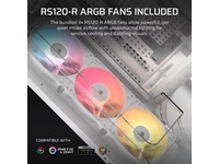 Corsair AIR 5400 RS-R ARGB Triple Chamber Mid Tower (hvit) Midi tower