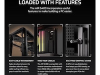 Corsair AIR 5400 RS-R ARGB Triple Chamber Mid Tower (svart) Midi tower