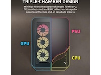 Corsair AIR 5400 RS-R ARGB Triple Chamber Mid Tower (svart) Midi tower