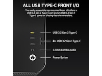 Corsair AIR 5400 RS-R ARGB Triple Chamber Mid Tower (svart) Midi tower