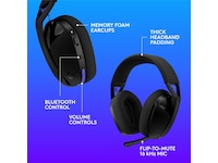 Logitech G321 Lightspeed trådløst gamingheadset (svart) Gaming headset