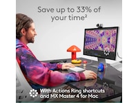 Logitech MX Master 4 for Mac Trådløs Ergonomisk Mus (space black) Mus