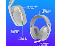 Logitech G321 Lightspeed Trådløs Gaming Headset (hvit) Gaming headset