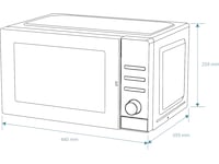 Avant mikrobølgeovn 800W 20L 8 programmer Mikrobølgeovn