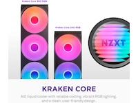 NZXT Kraken Core RGB 360mm AIO-kjøler (svart) CPU - Vannkjøling