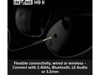 Sony INZONE H9 II Trådløst støydempende hodesett (hvit) Gaming headset