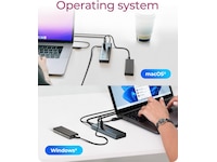 ICY BOX 9-i-1 HUB Dockingstasjon & USB-HUB