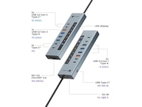 ICY BOX 11-i-1 USB Type-C HUB Dockingstasjon & USB-HUB